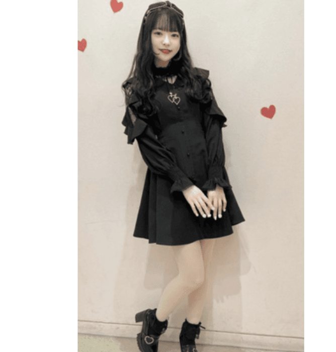 量産型/参戦服/推し活 ファンシーレースミニワンピース