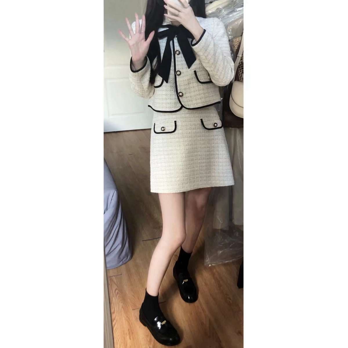 量産型/参戦服/推し活 シンプルツーカラー シックセットアップ