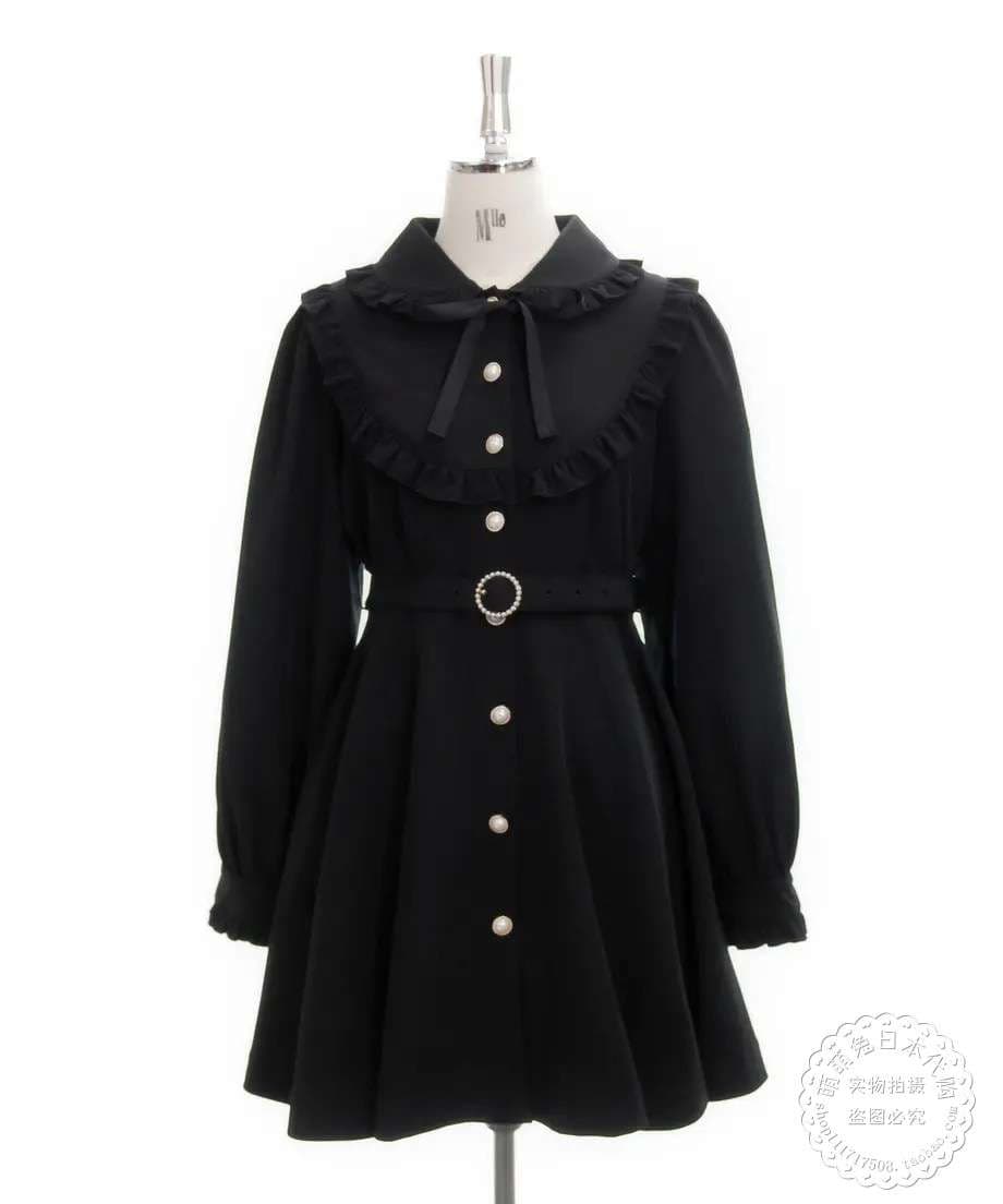 量産型/参戦服/推し活 シックなクラシカルワンピース