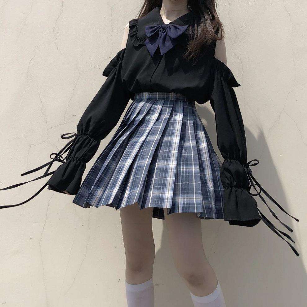 量産型/参戦服/推し活 セーラー風肩出しセットアップ
