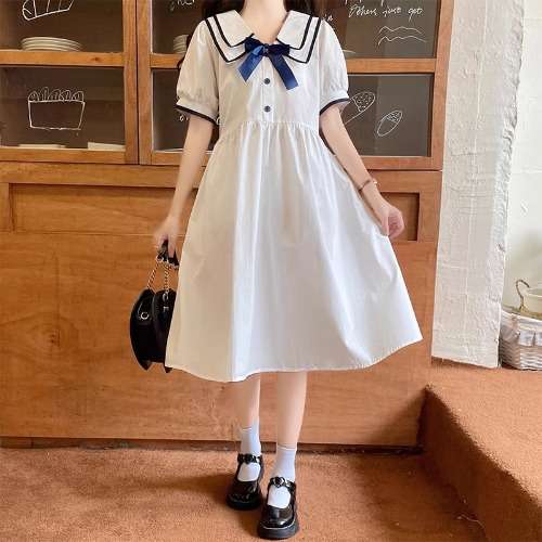 量産型/参戦服/推し活 キュートなレトロ風ワンピース