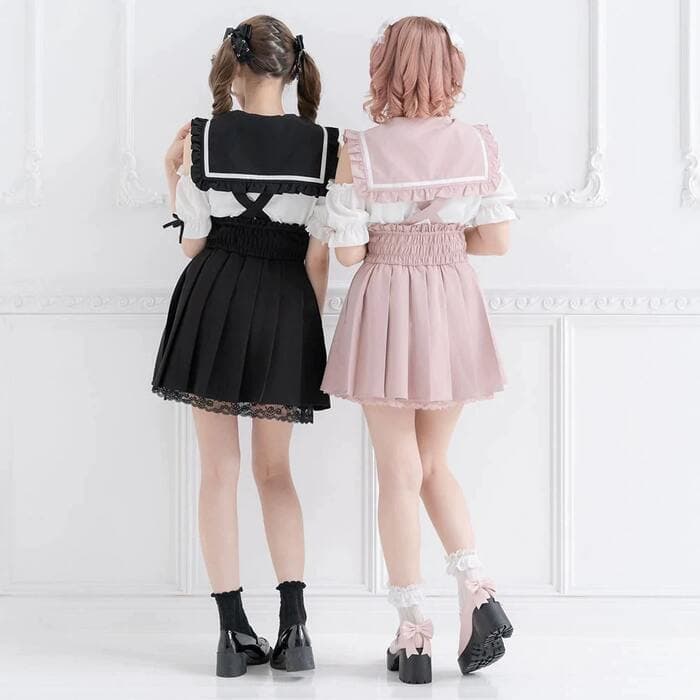 量産型/参戦服/推し活 編み上げワンピース