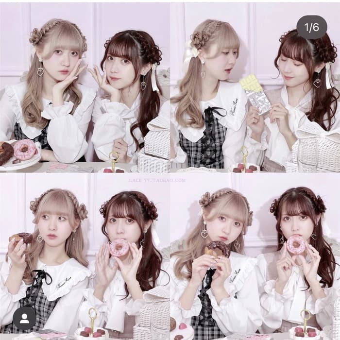 量産型/参戦服/推し活 フリルチェックワンピース