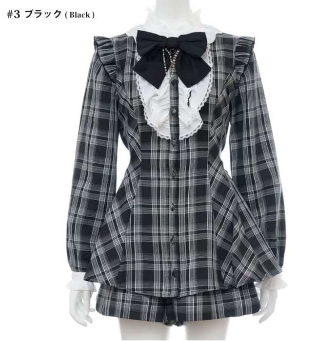 量産型/参戦服/推し活 チェックセットアップ
