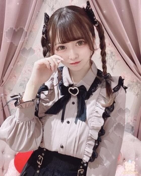 量産型/参戦服/推し活 フリルパステルブラウス
