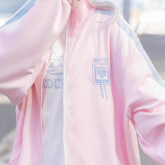 量産型/参戦服/推し活 パステルカラーオーバーサイズパーカー