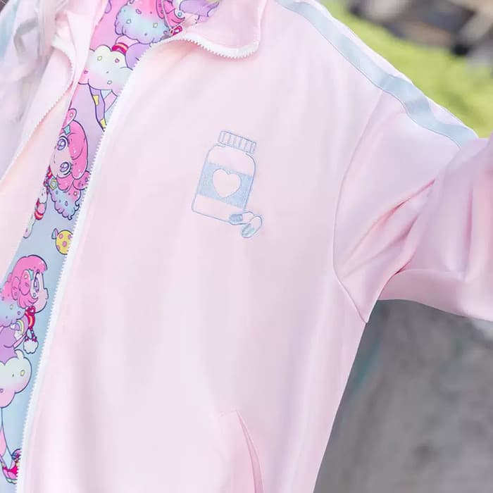 量産型/参戦服/推し活 パステルカラーオーバーサイズパーカー