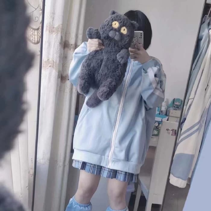 量産型/参戦服/推し活 パステルジップアップパーカー