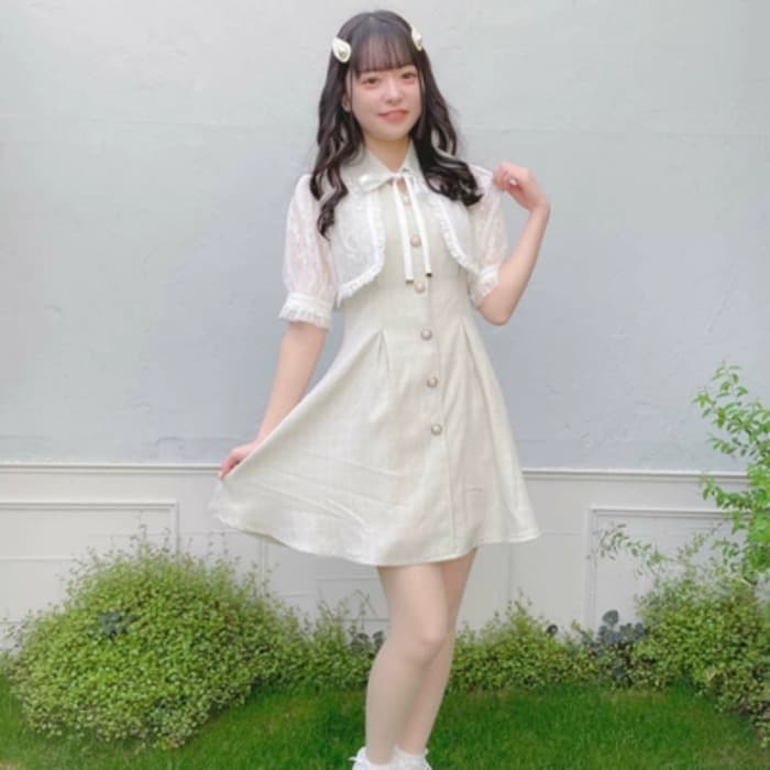 量産型/参戦服/推し活 レースボレロワンピース