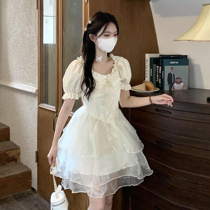 量産型/参戦服/推し活 チュールスカートワンピース