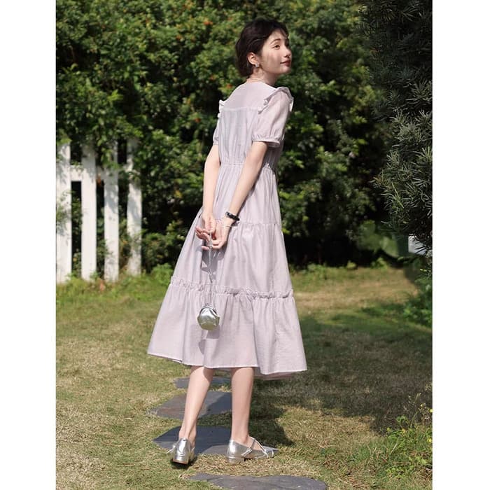 量産型/参戦服/推し活 フリルロングワンピース