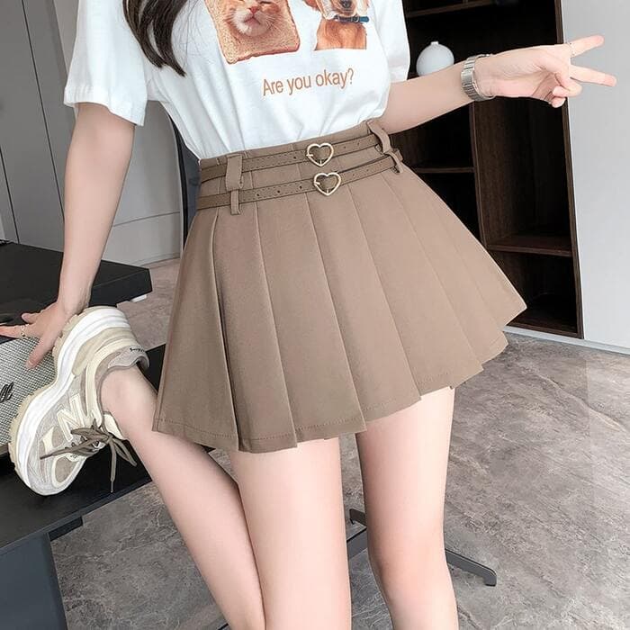 量産型/参戦服/推し活 スカート ハートベルト付きスカート
