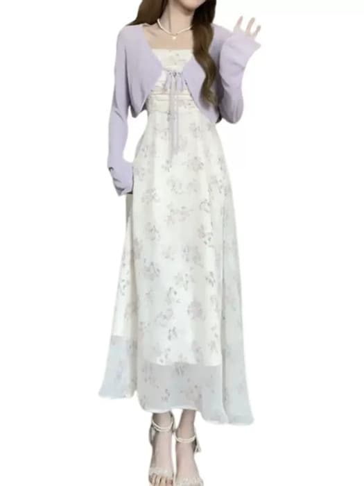 量産型/参戦服/推し活 すらっとハイウエストで女子に華やかさをプラス♡きれい魅せワンピース