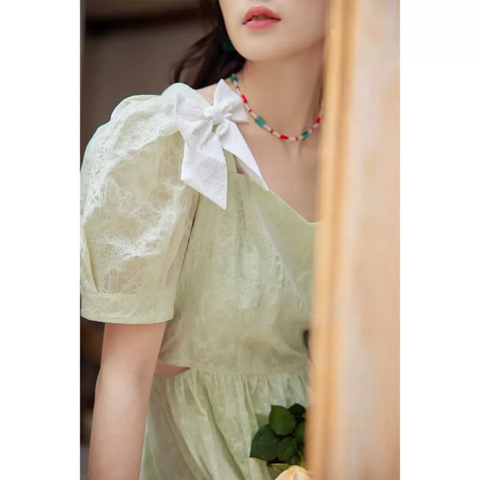 量産型/参戦服/推し活 チラ魅せウエストがかわいい!レトロワンピース♡