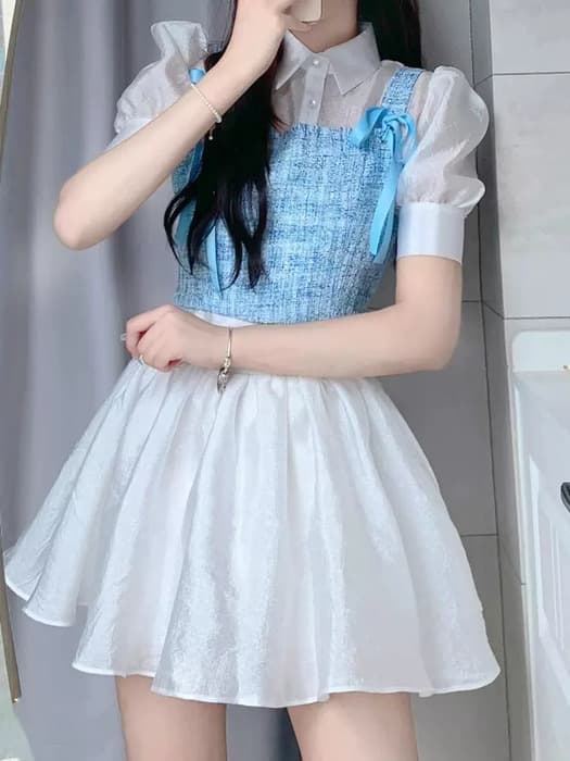 量産型/参戦服/推し活 アイドルみたい!女子のための甘辛スリーピースセットアップ