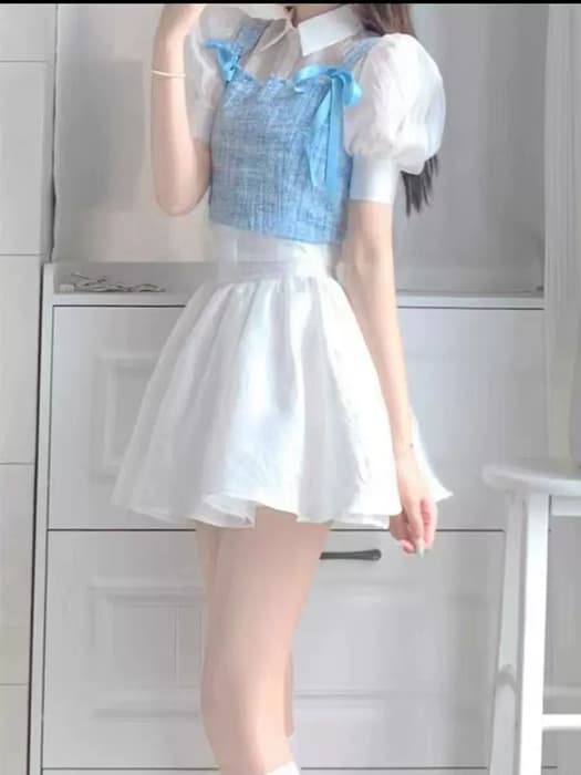 量産型/参戦服/推し活 アイドルみたい!女子のための甘辛スリーピースセットアップ