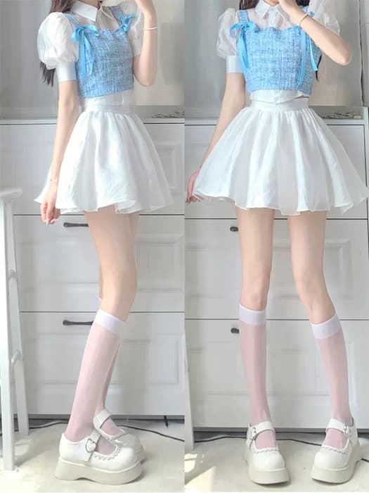 量産型/参戦服/推し活 アイドルみたい!女子のための甘辛スリーピースセットアップ