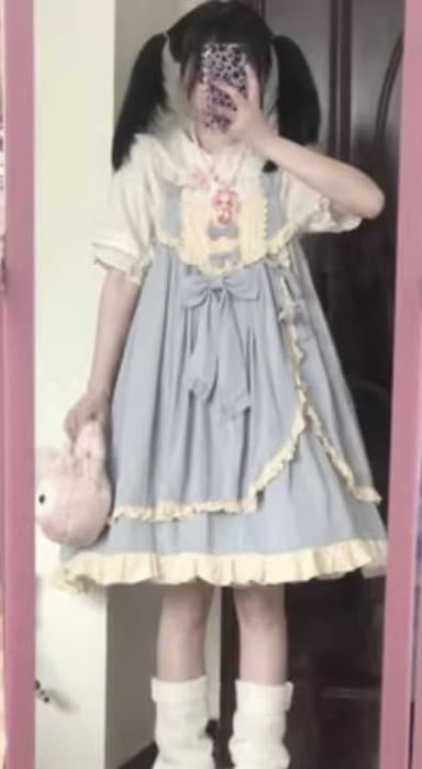 量産型/参戦服/推し活 ふわふわキュートな!あどけなさを感じるセットアップ