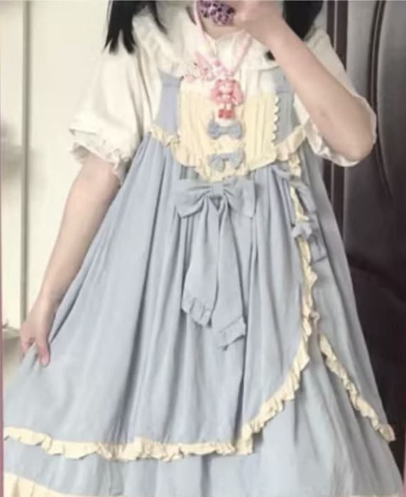 量産型/参戦服/推し活 ふわふわキュートな!あどけなさを感じるセットアップ