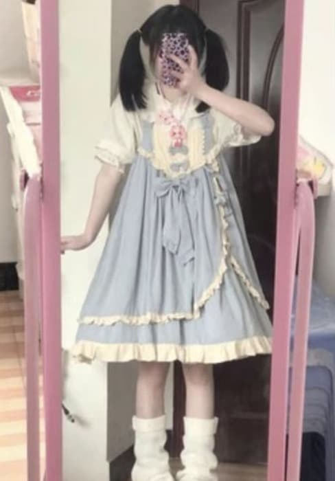 量産型/参戦服/推し活 ふわふわキュートな!あどけなさを感じるセットアップ
