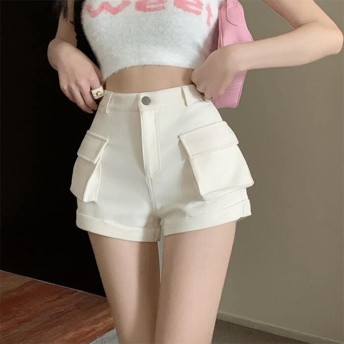 量産型/参戦服/推し活 ズボン ハイウエストストレートワイドレッグパンツ