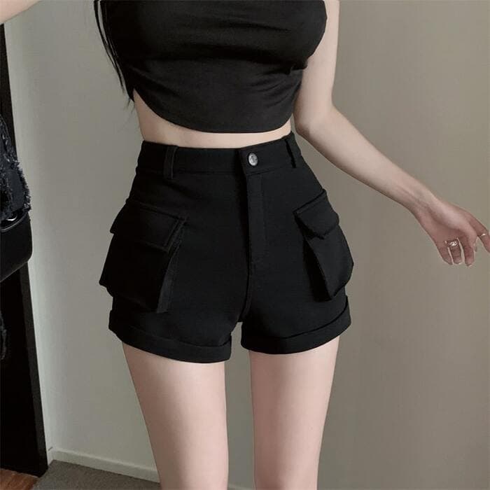 量産型/参戦服/推し活 ズボン ハイウエストストレートワイドレッグパンツ