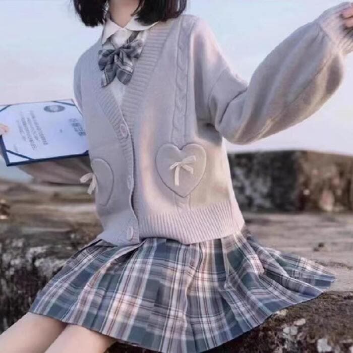 量産型/参戦服/推し活 アウター 制服風カーディガン