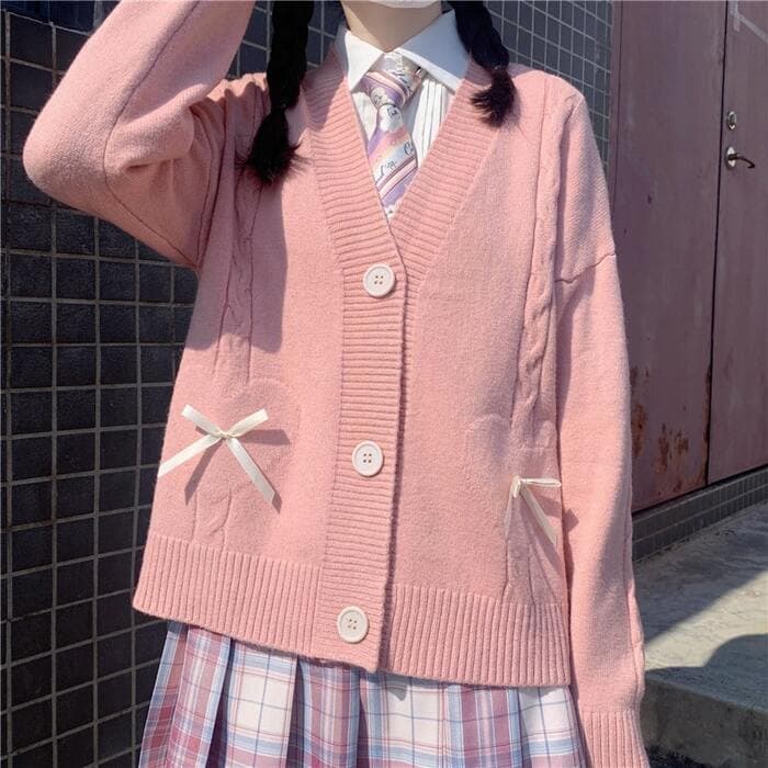 量産型/参戦服/推し活 アウター 制服風カーディガン