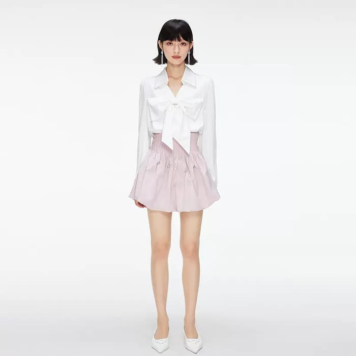 量産型/参戦服/推し活 ビッグリボンが超オシャレ!デザインファッションセットアップ