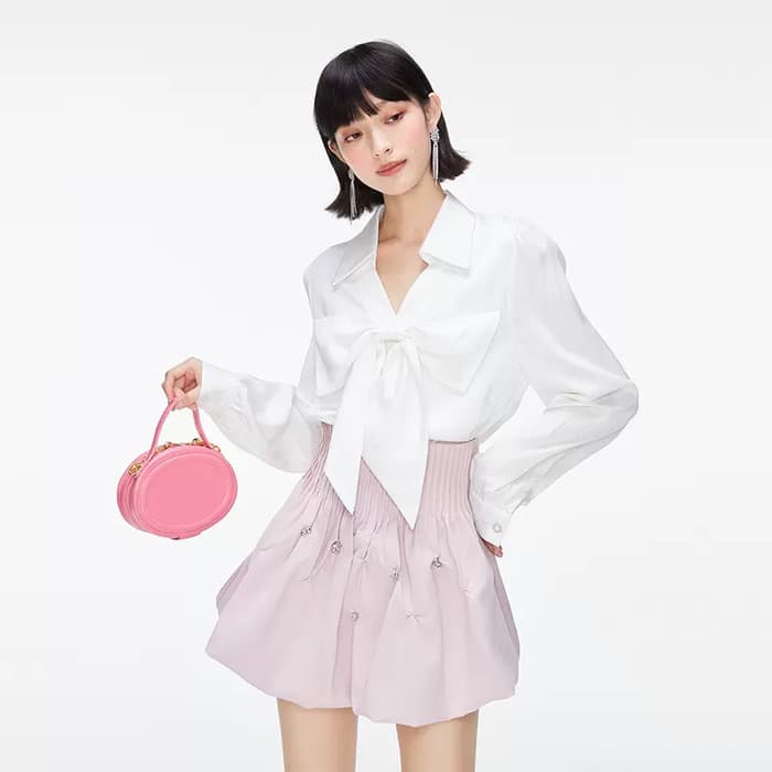 量産型/参戦服/推し活 ビッグリボンが超オシャレ!デザインファッションセットアップ