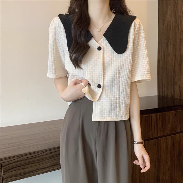 量産型/参戦服/推し活 大胆大き目カラーシャツ!好きなあなたへ! ブラウス