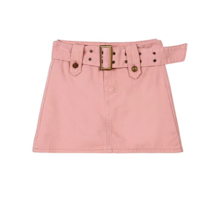 量産型/参戦服/推し活 デニム生地で!甘辛パンツ風スカート♡
