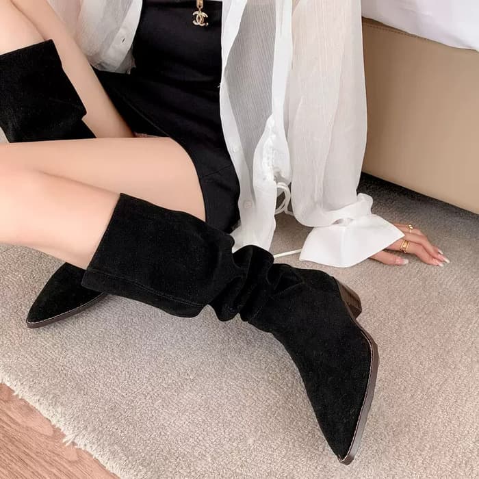 量産型/参戦服/推し活 スエード生地のブーツ♡ 靴