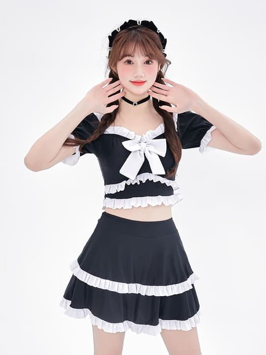量産型/参戦服/推し活 メイド風♡女子っぽ惹かれる水着 水着