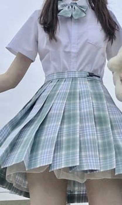 量産型/参戦服/推し活 淡い色味がたまらない♡カレッジスタイルプリーツスカート