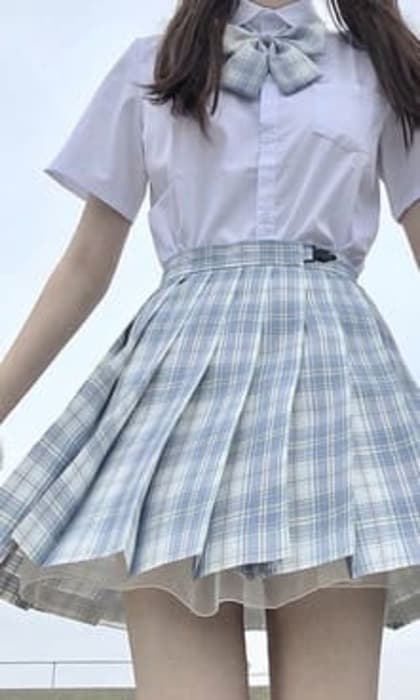 量産型/参戦服/推し活 淡い色味がたまらない♡カレッジスタイルプリーツスカート