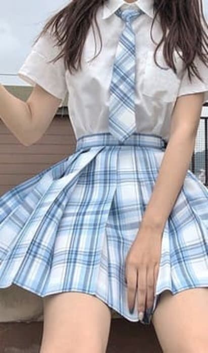 量産型/参戦服/推し活 淡い色味がたまらない♡カレッジスタイルプリーツスカート
