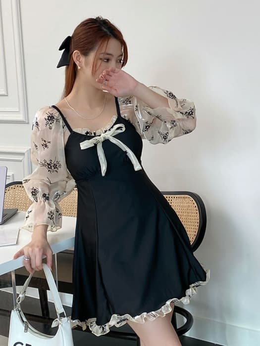量産型/参戦服/推し活 フェミニンにまとめる普段着風水着 水着