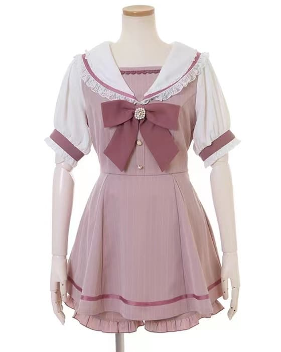 量産型/参戦服/推し活 カラー豊富!セーラー服風セットアップ