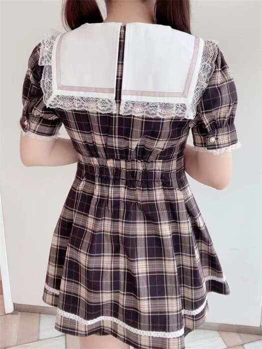 量産型/参戦服/推し活 襟付き制服風ワンピースセットアップ