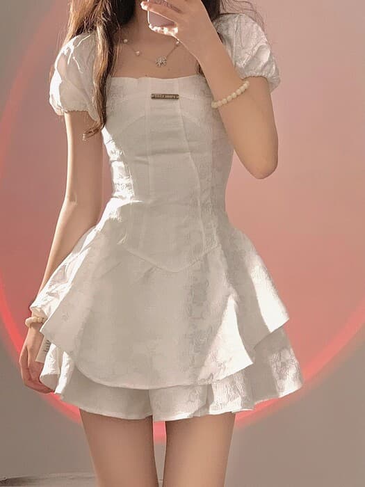 量産型/参戦服/推し活 高級感溢れるフレンチガーリーセットアップ