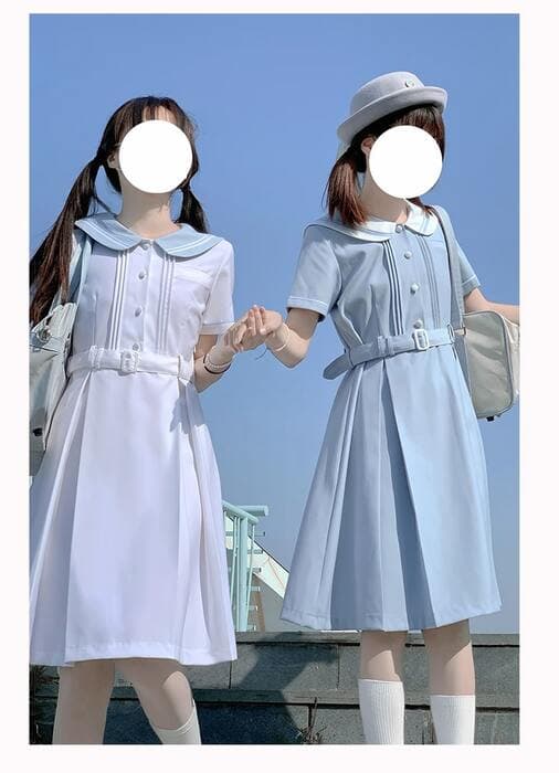 量産型/参戦服/推し活 シンプルベルトワンピース