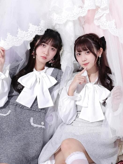 量産型/参戦服/推し活 リボンチェックワンピース