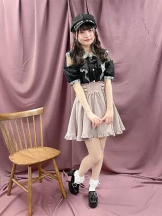 量産型/参戦服/推し活 地雷っぽい! 編み上げワンピース