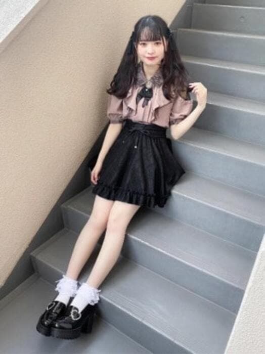 量産型/参戦服/推し活 地雷っぽい! 編み上げワンピース