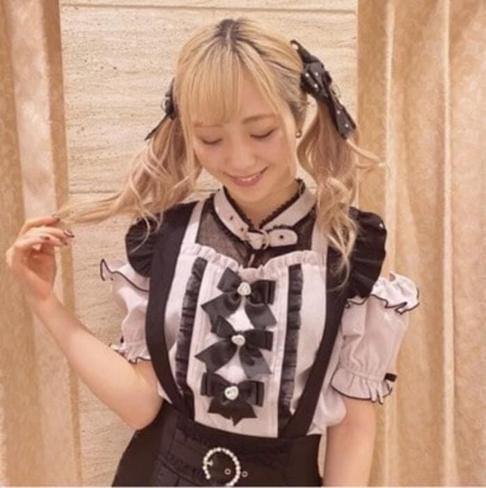 量産型/参戦服/推し活 リボンたっぷり!透け感が可愛いワンピース