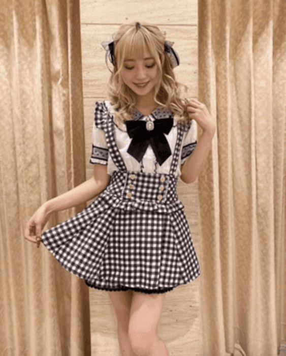 量産型/参戦服/推し活 セーラー服っぽい!甘めガーリージャンパースカート