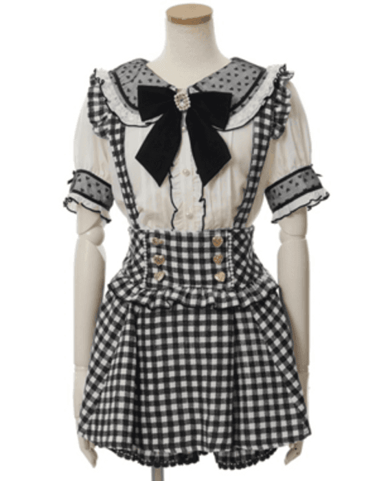 量産型/参戦服/推し活 セーラー服っぽい!甘めガーリージャンパースカート
