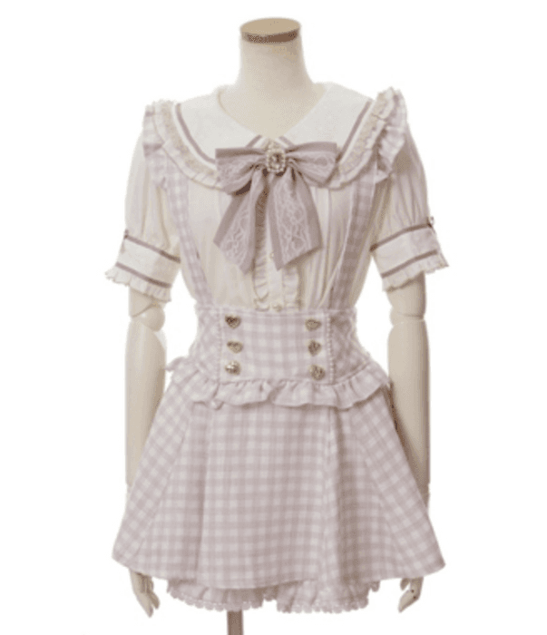 量産型/参戦服/推し活 セーラー服っぽい!甘めガーリージャンパースカート