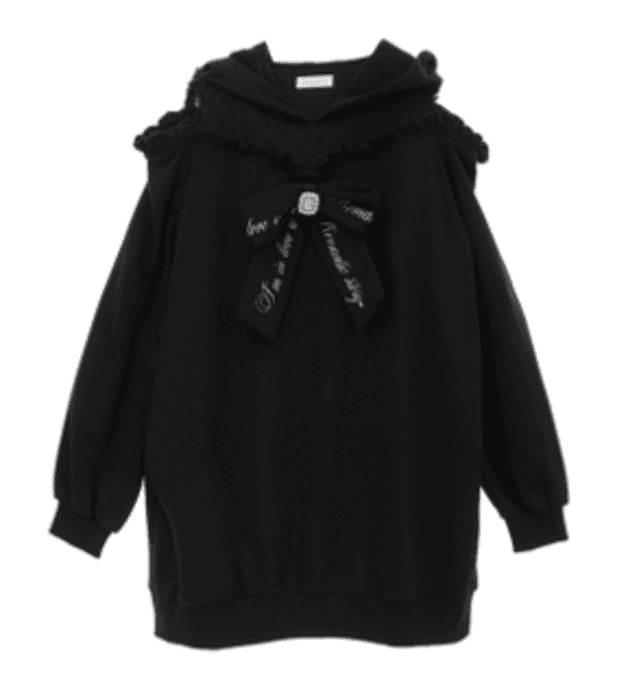 量産型/参戦服/推し活 パーカーワンピースハート 付きベルト